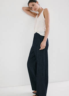 Wide leg mid-rise jeans — Open Blue 4