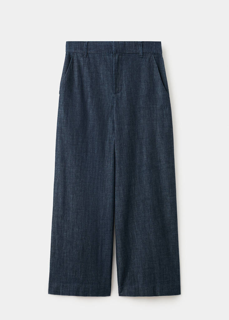 Wide leg mid-rise jeans — Open Blue