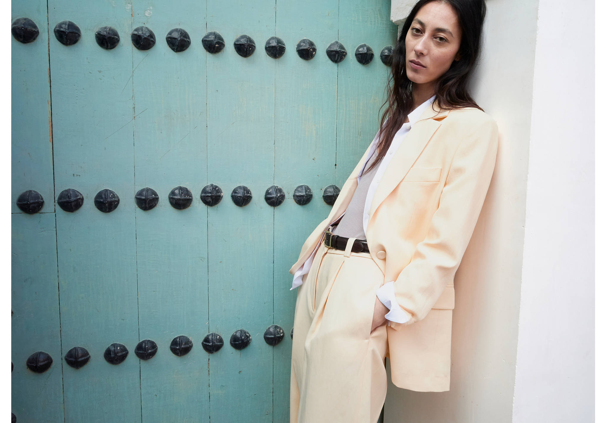 Linen suit jacket - Panoramic plane