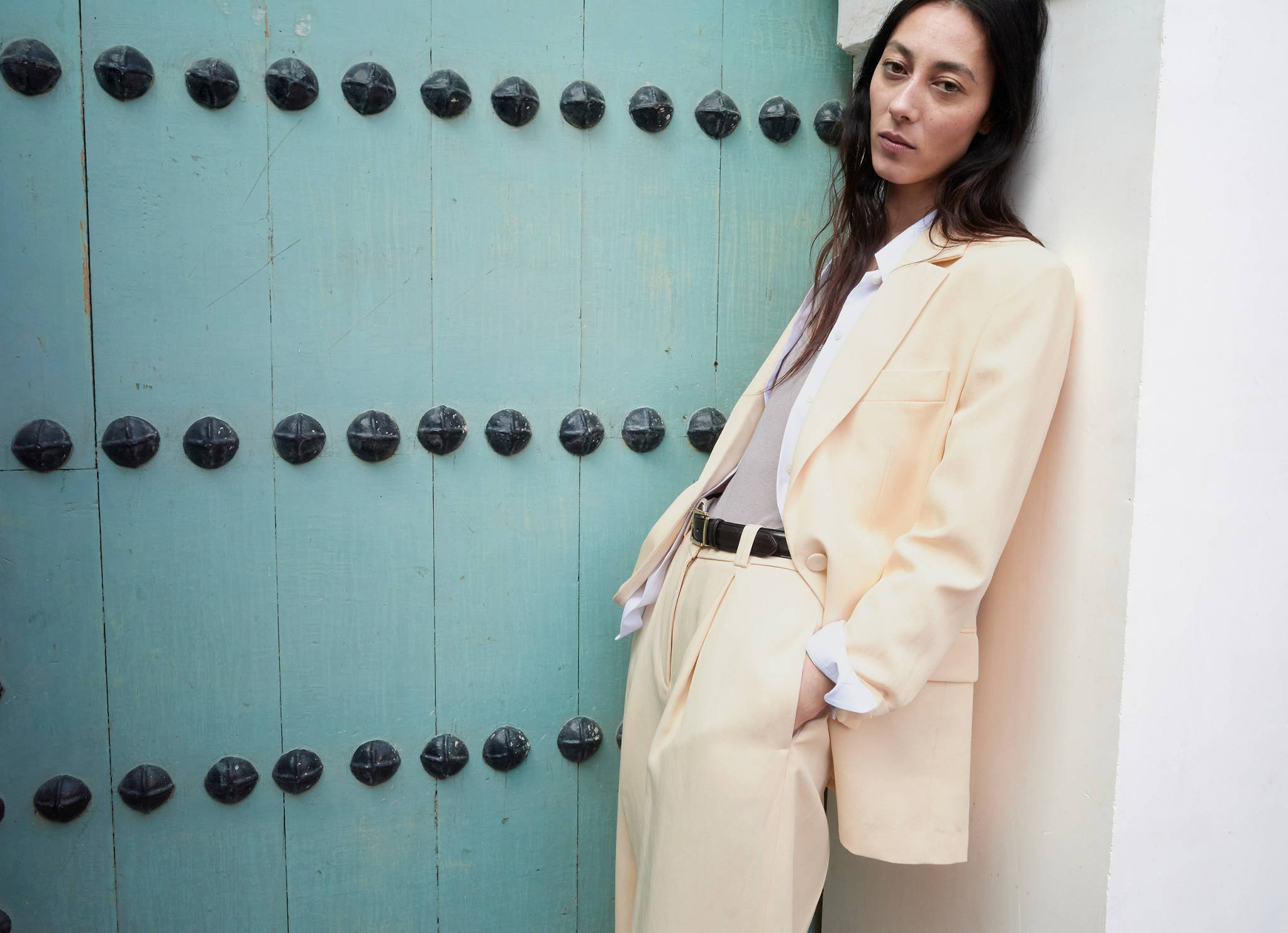Linen suit jacket - Panoramic plane