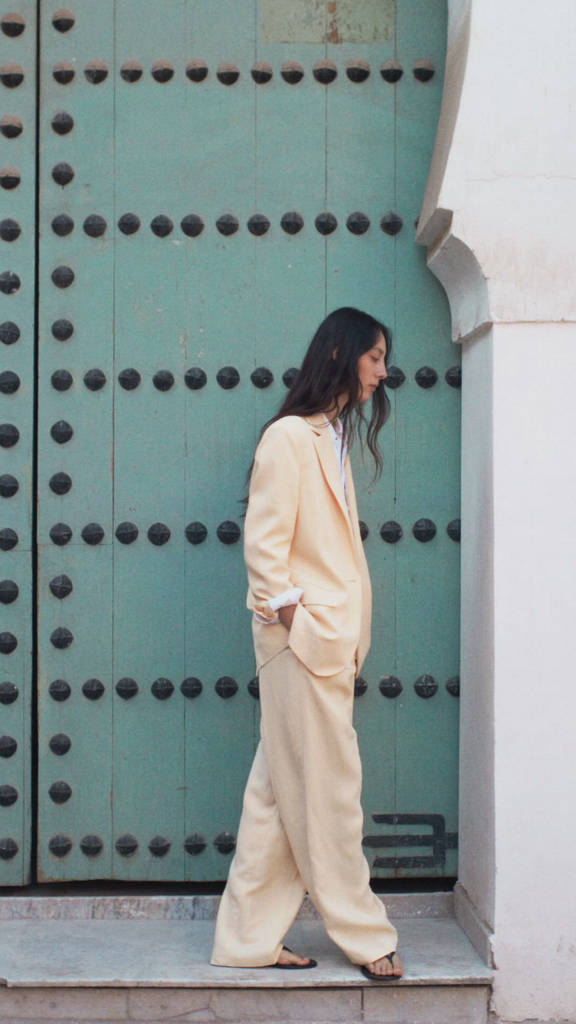 Linen suit blazer
