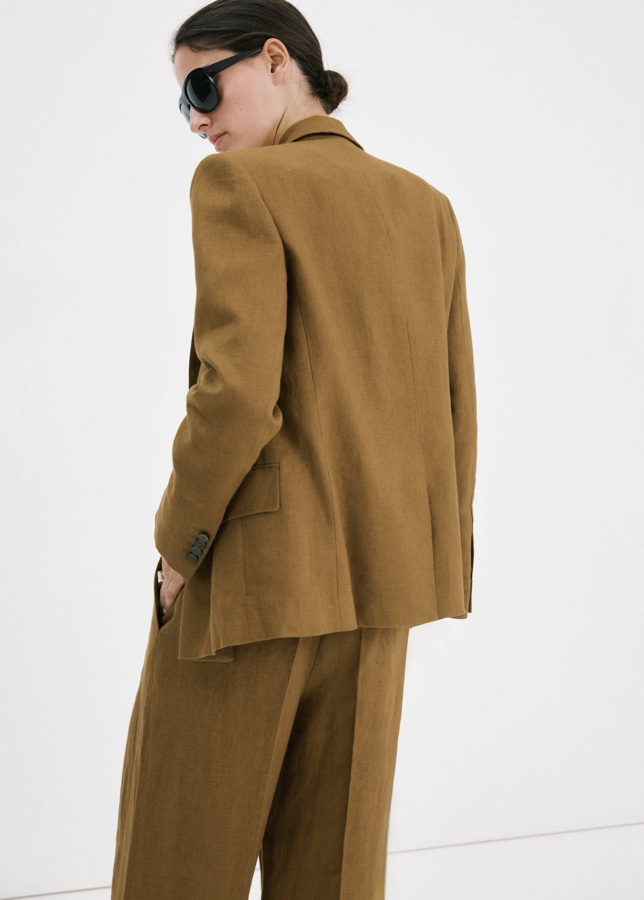 Blazer costume lin - Verso de l’article