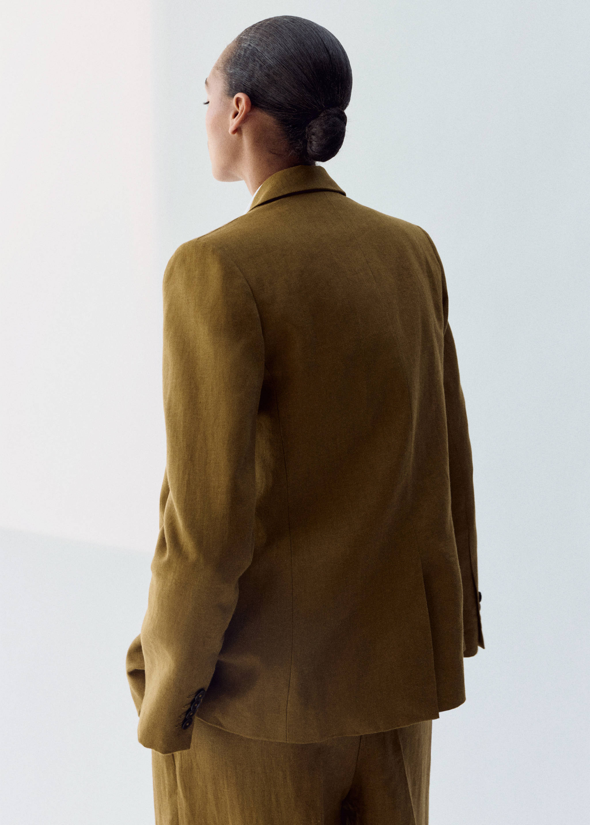 Blazer traje lino - Reverso del artículo