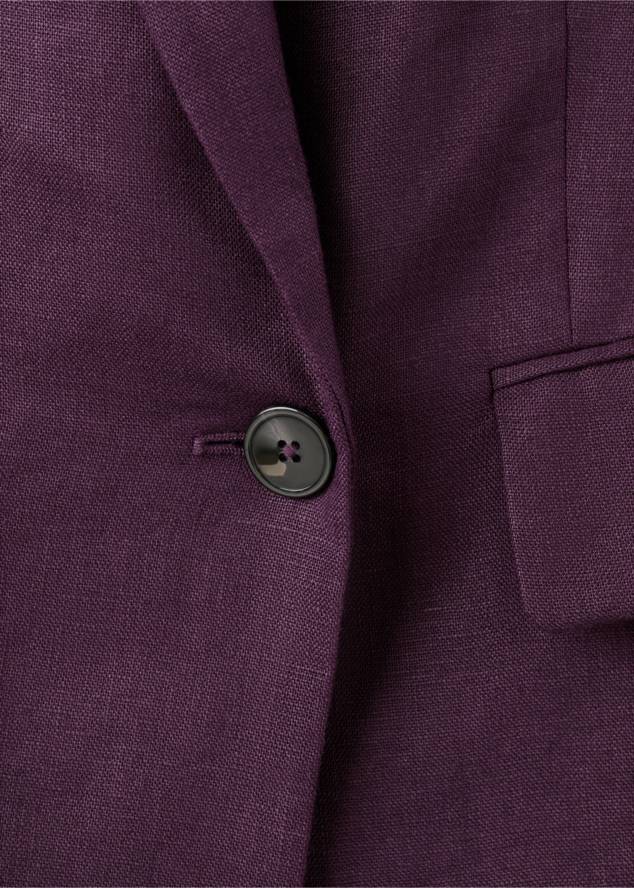 Blazer traje lino - Detalle del artículo 8, Morado. Ref: 27027161-00.
