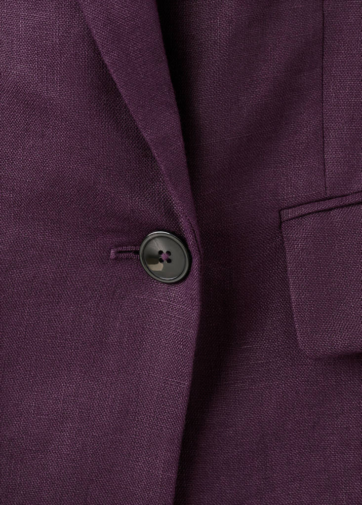 Linen suit jacket — Purple