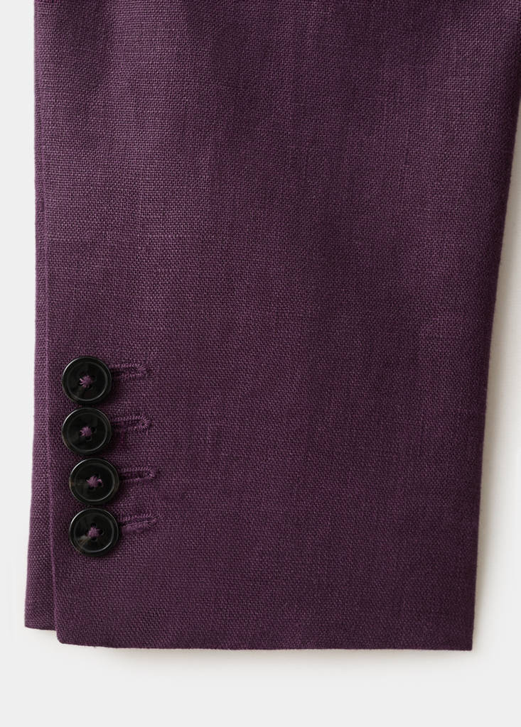 Linen suit jacket — Purple