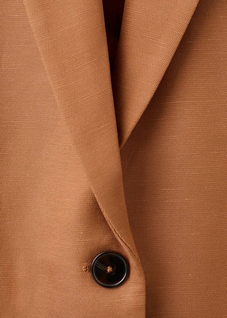 Straight-fit suit blazer — Russet
