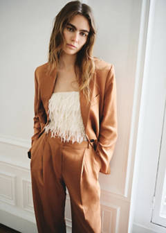 Straight-fit suit blazer — Russet 8