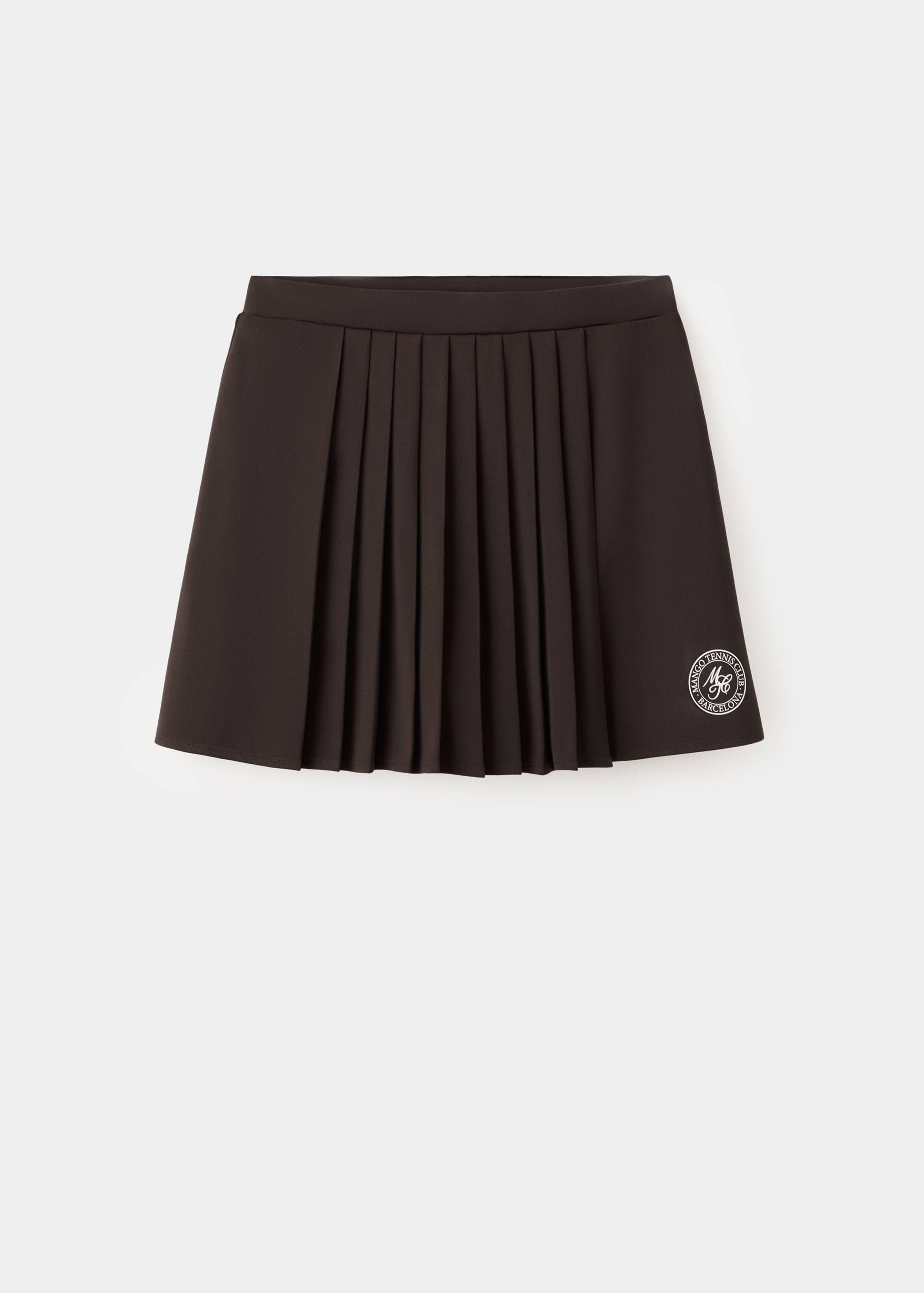 Pleated skirt with printed logo - Article without model