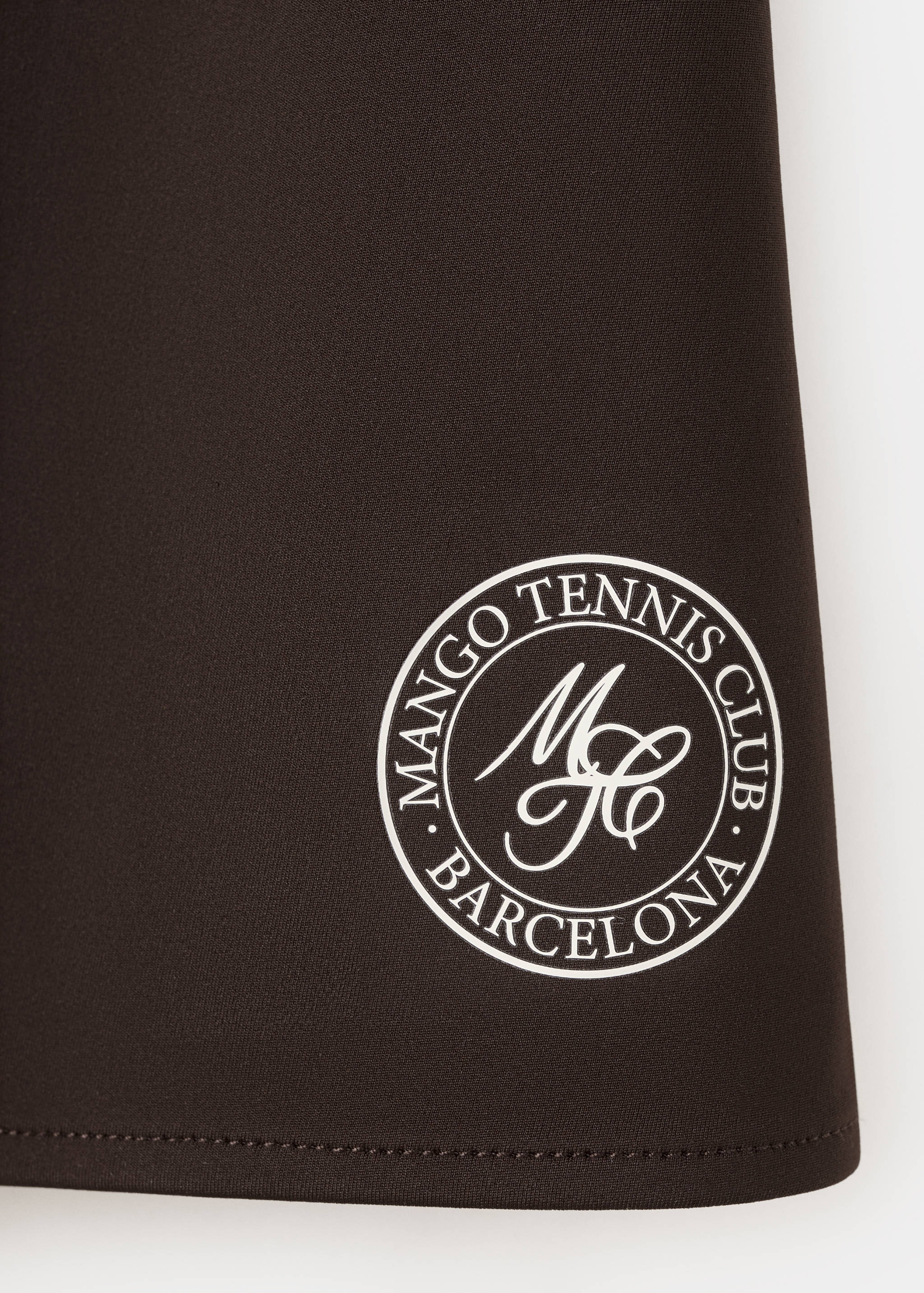 Pleated skirt with printed logo - Details of the article 8