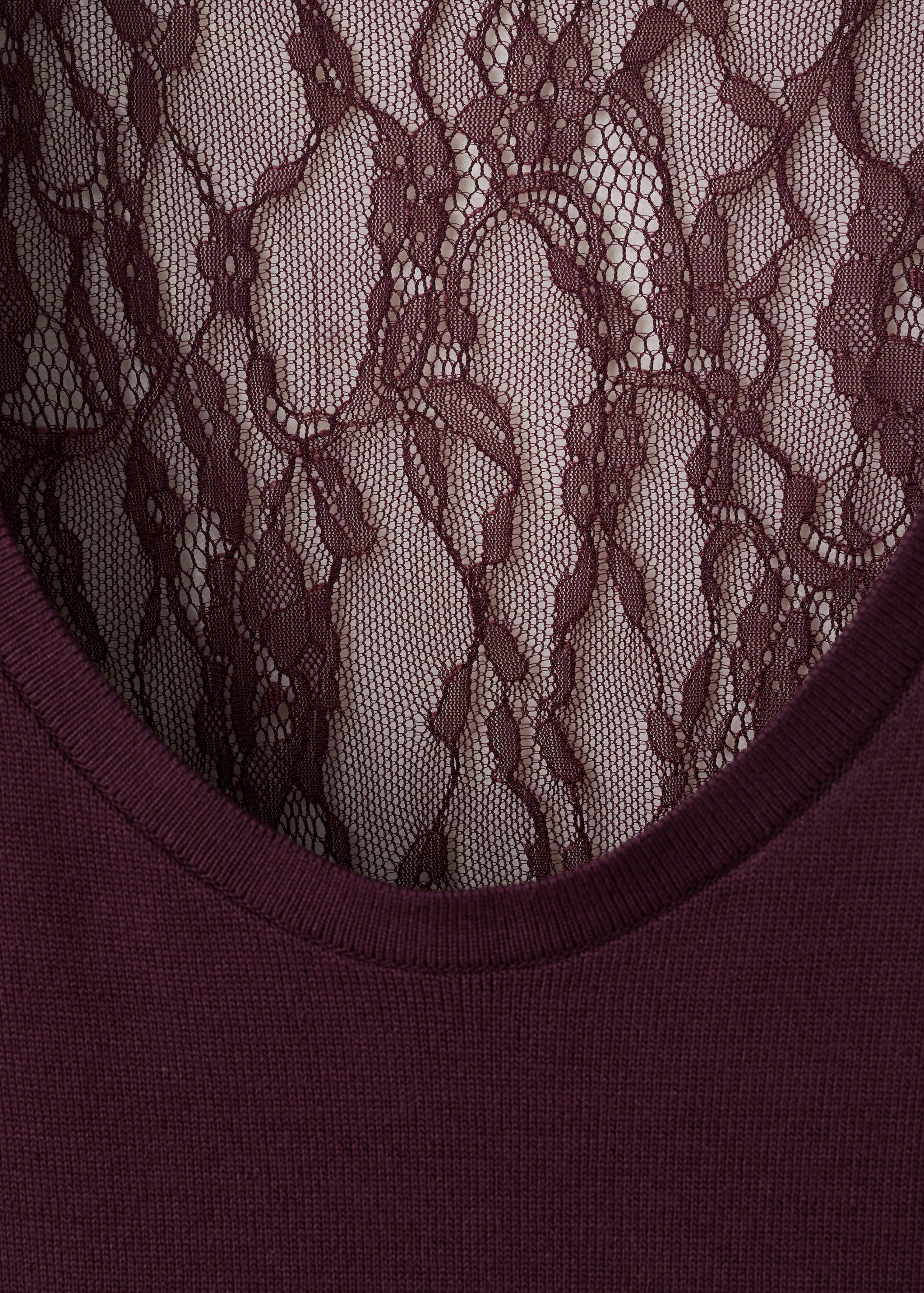 Lace back knit top - Details of the article 8