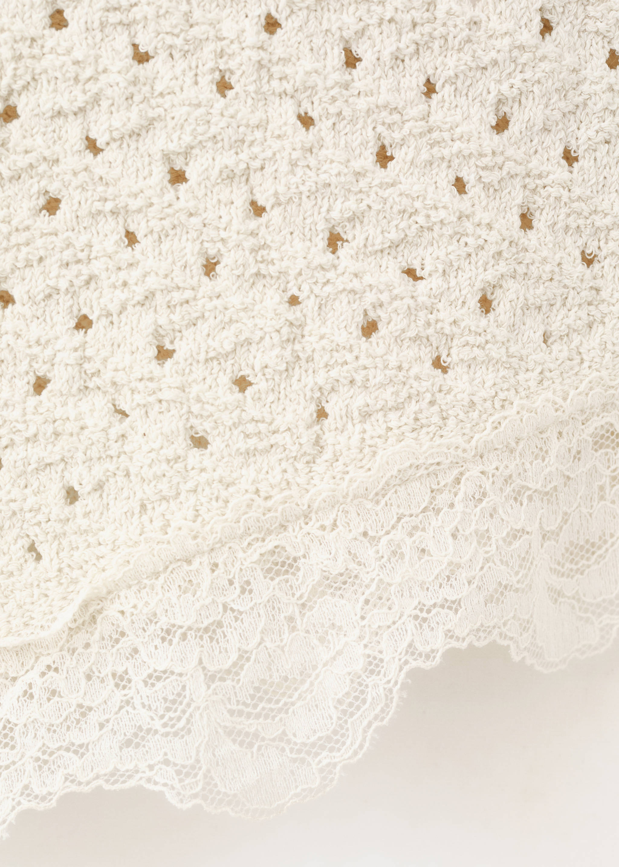 Strappy top with lace details - Details of the article 0