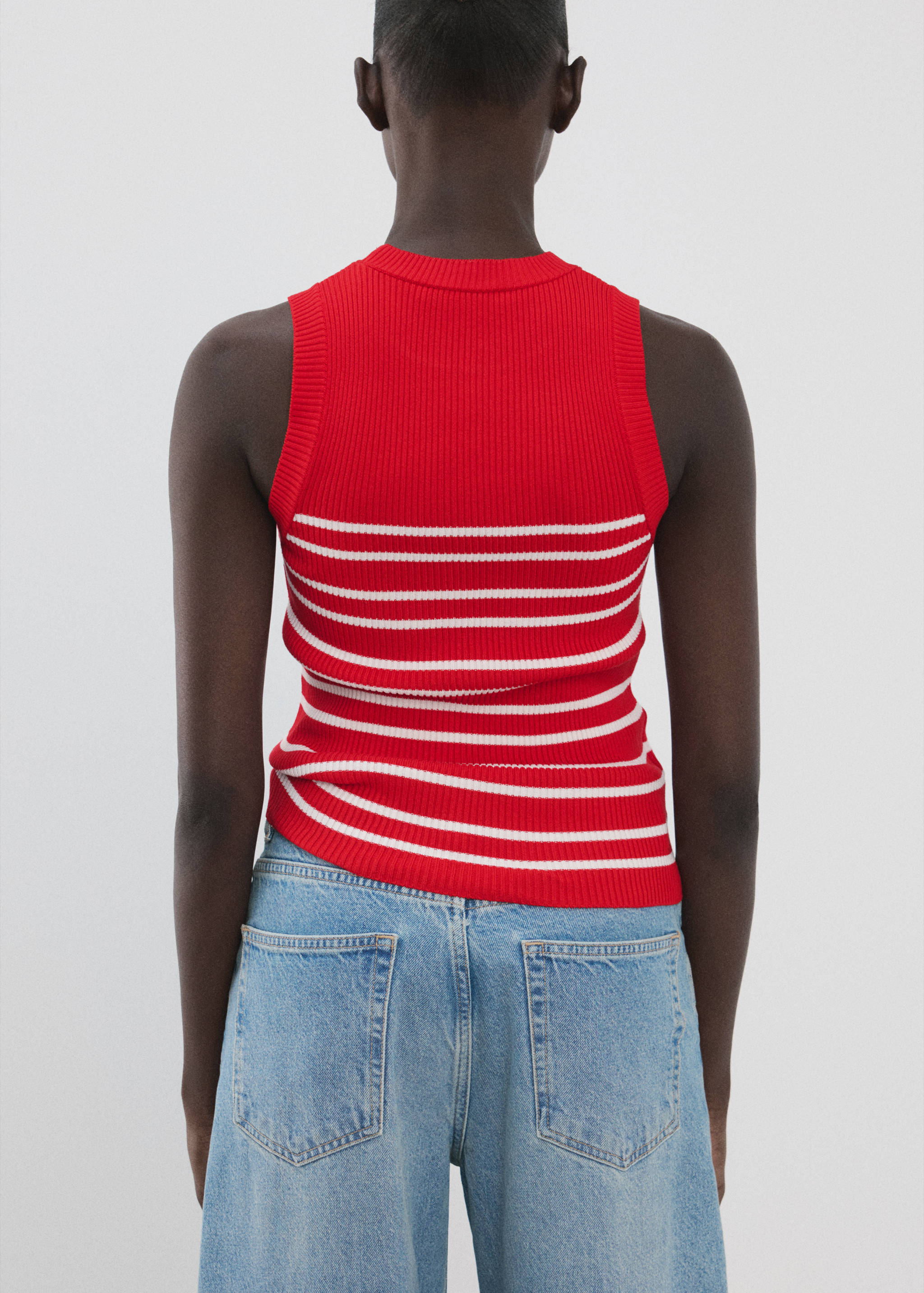 Top maille à rayures - Verso de l’article