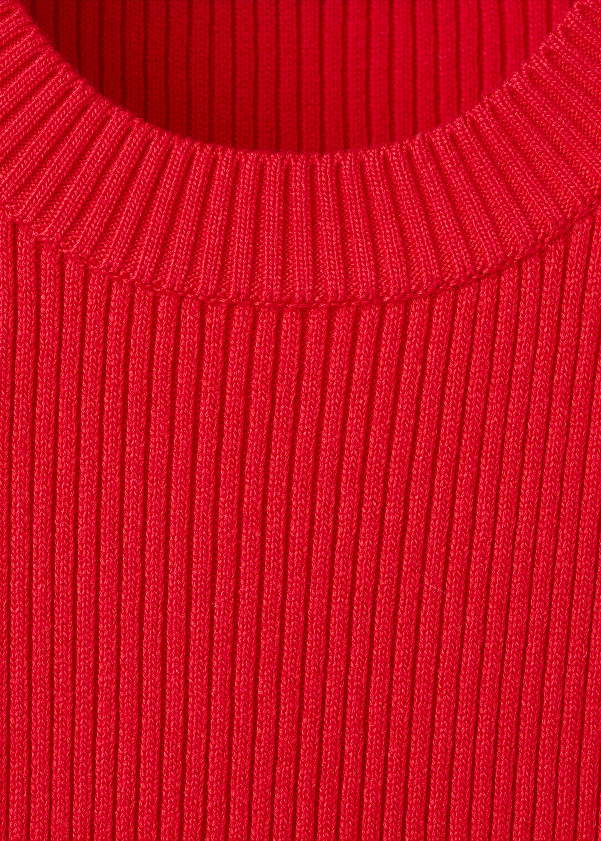 Striped knit top - Details of the article 8, Red. Ref: 27027170-00.