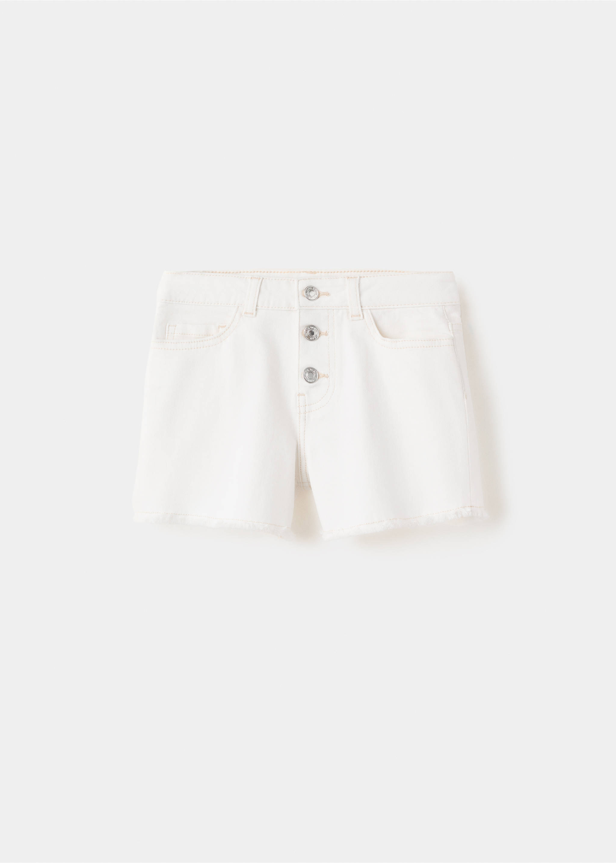 Frayed hem shorts - Article without model, White. Ref: 27027783-00.