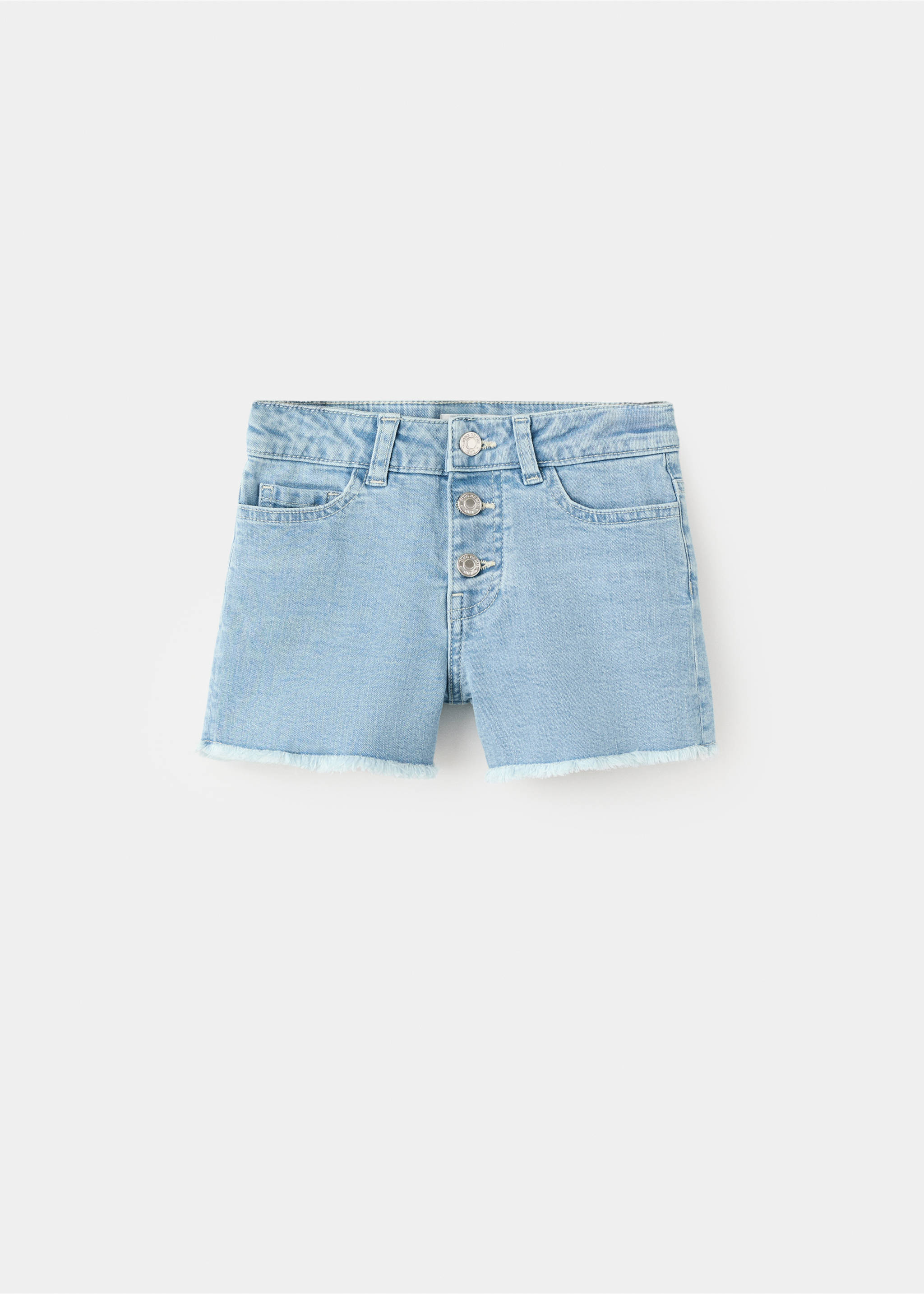 Frayed hem shorts - Article without model, Light Blue. Ref: 27027783-00.
