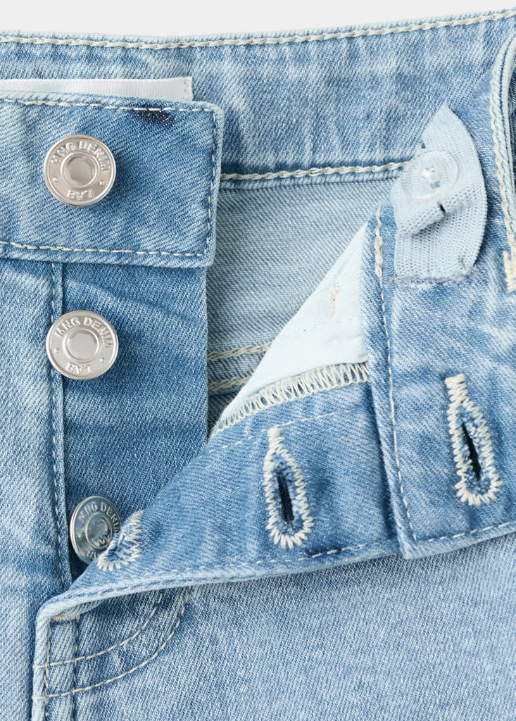 Frayed hem shorts — Light Blue