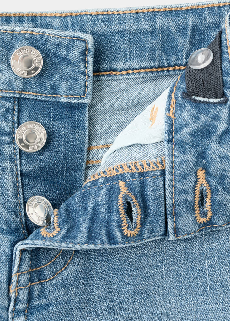 Frayed hem shorts — Medium Blue