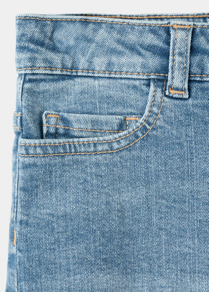 Frayed hem shorts — Medium Blue