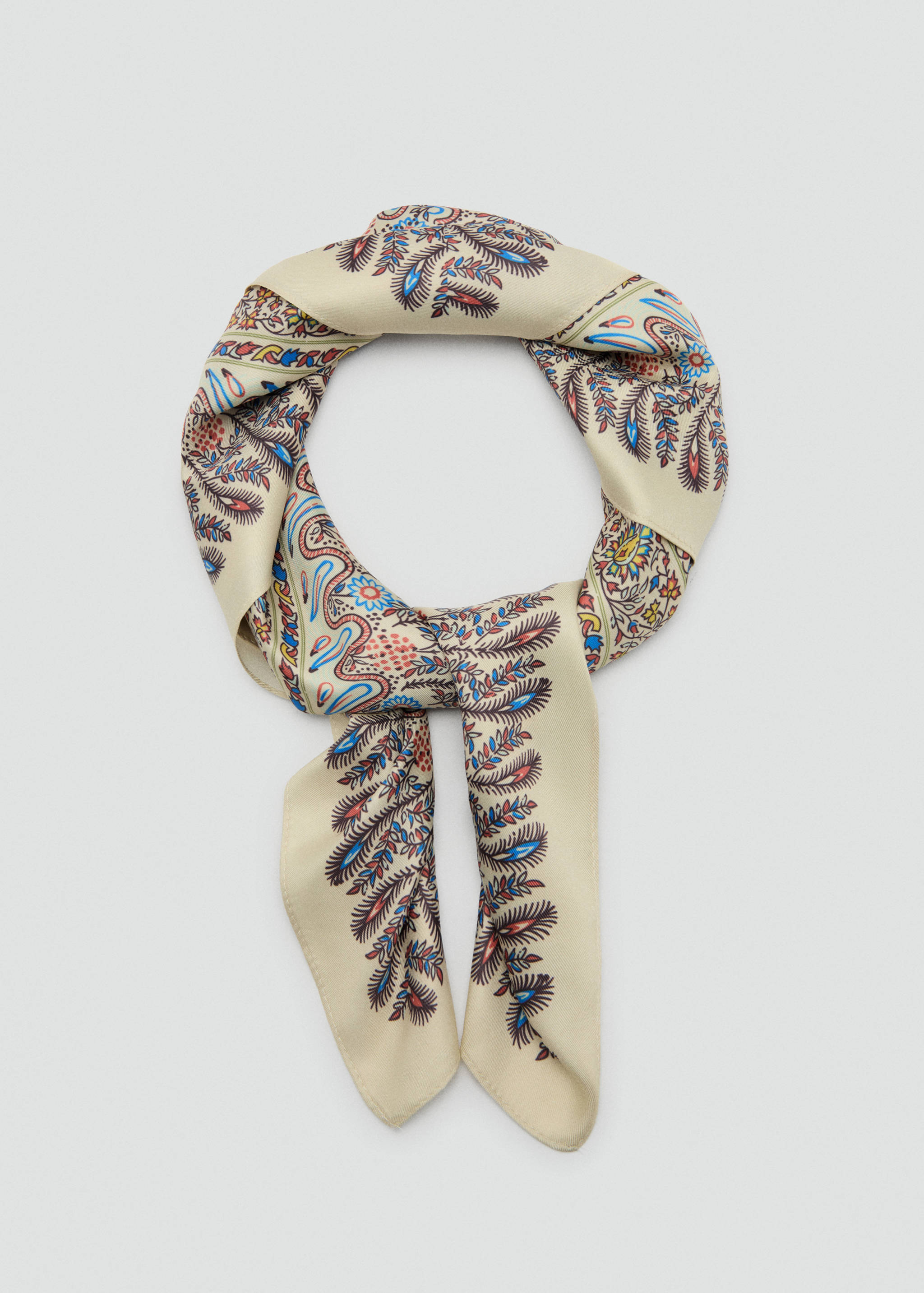 Floral print scarf - Details of the article 1