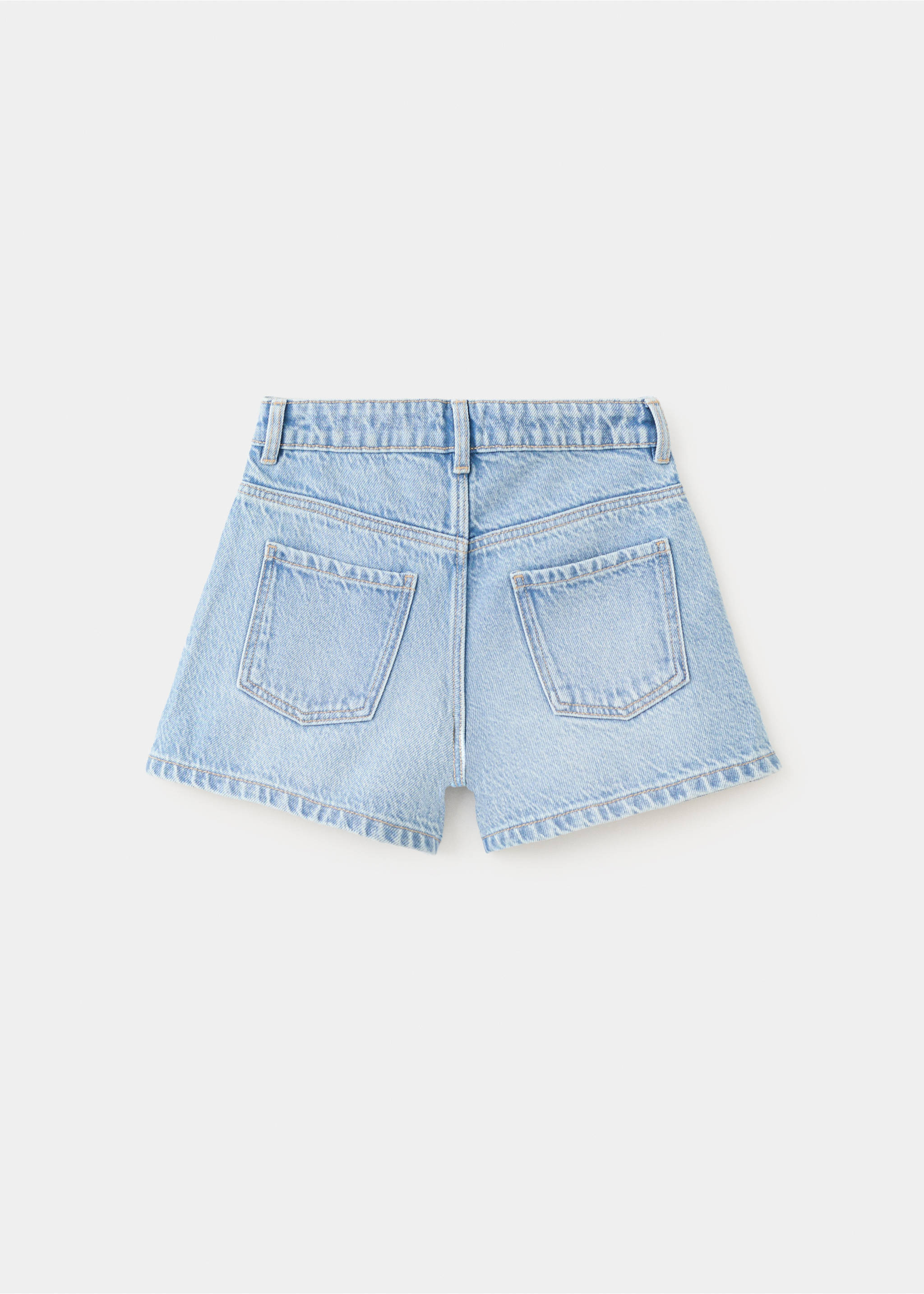 Shorts strass étoiles - Verso de l’article, Bleu moyen. Ref: 27027786-00.