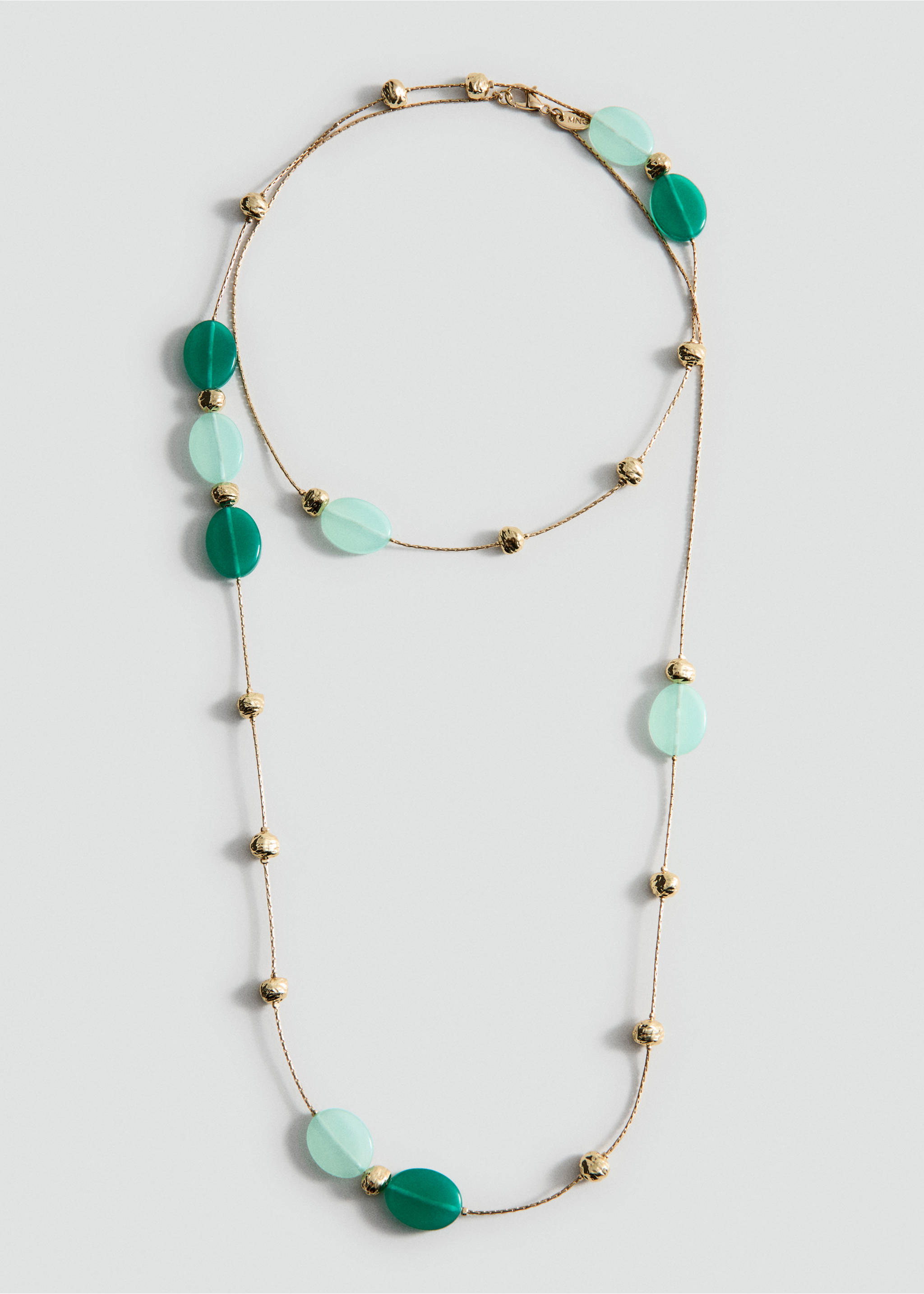 Mixed bead necklace - Article without model, Gold. Ref: 27027794-00.
