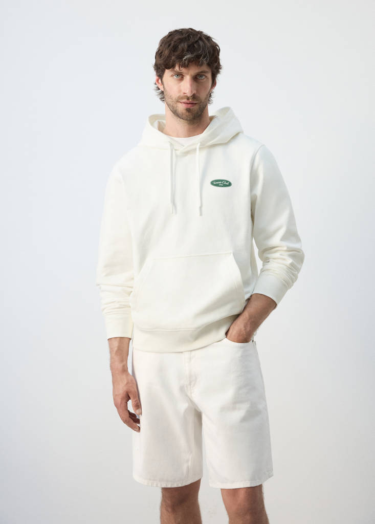 Sudadera capucha 100% algodón