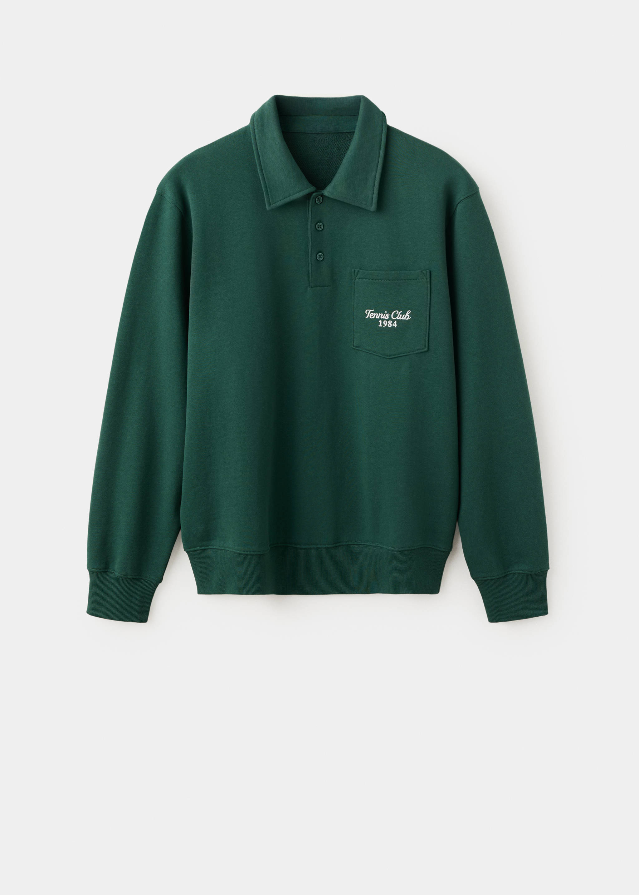 Polosweatshirt 100% katoen - Artikel zonder model