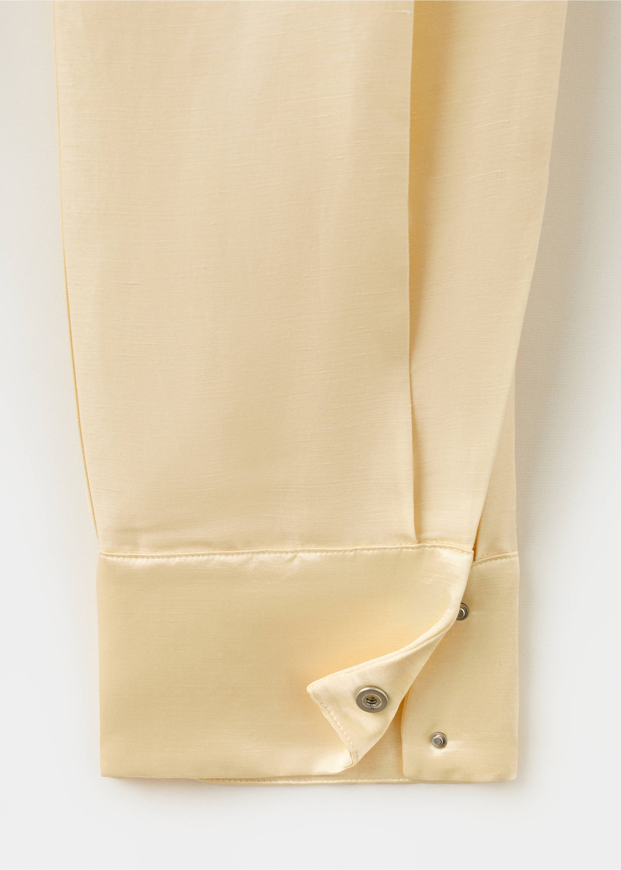 Satin-finish balloon trousers - Details of the article 0, Ecru. Ref: 27027801-00.
