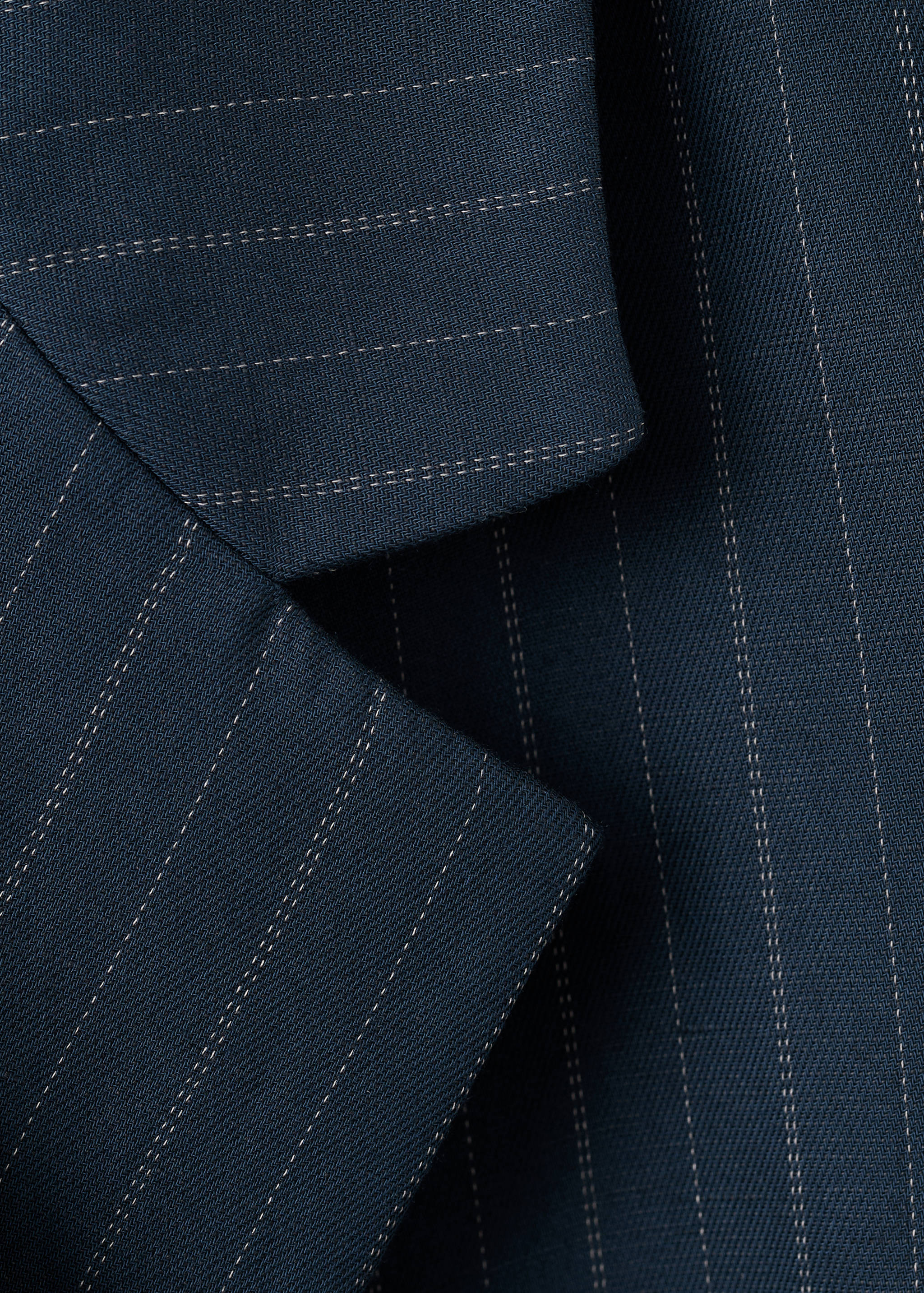 Blazer fines rayures ceinture - Détail de l'article 8