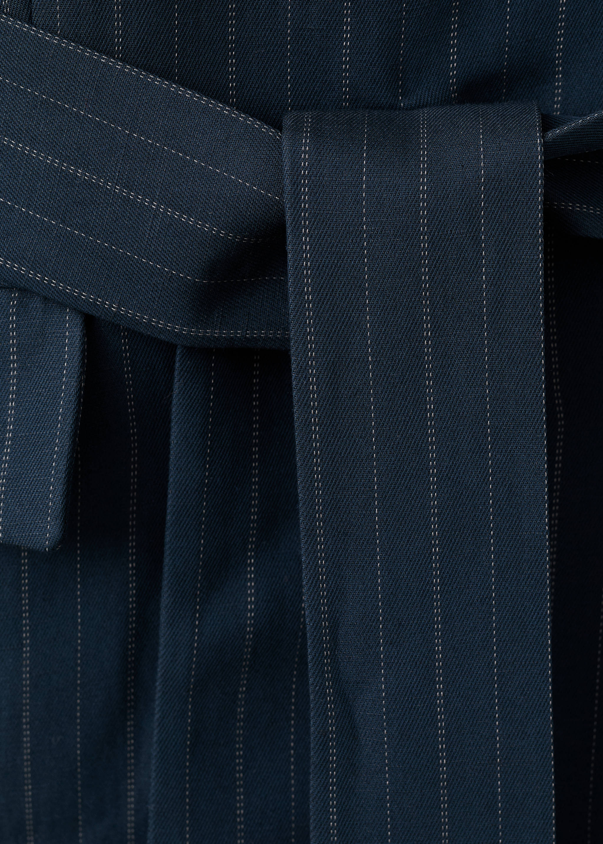 Blazer fines rayures ceinture - Détail de l'article 0