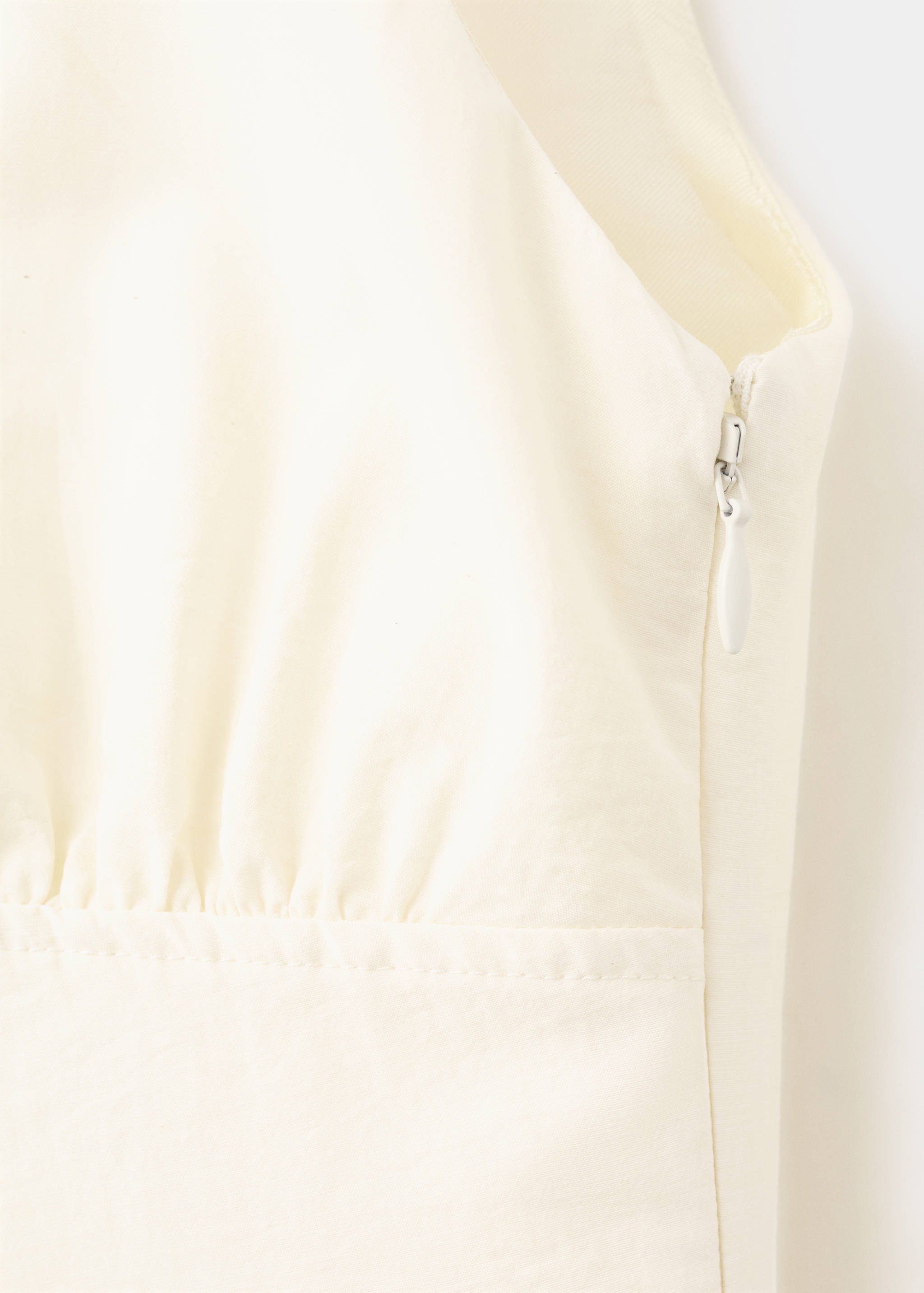 Midi A-line dress with ruching - Details of the article 8