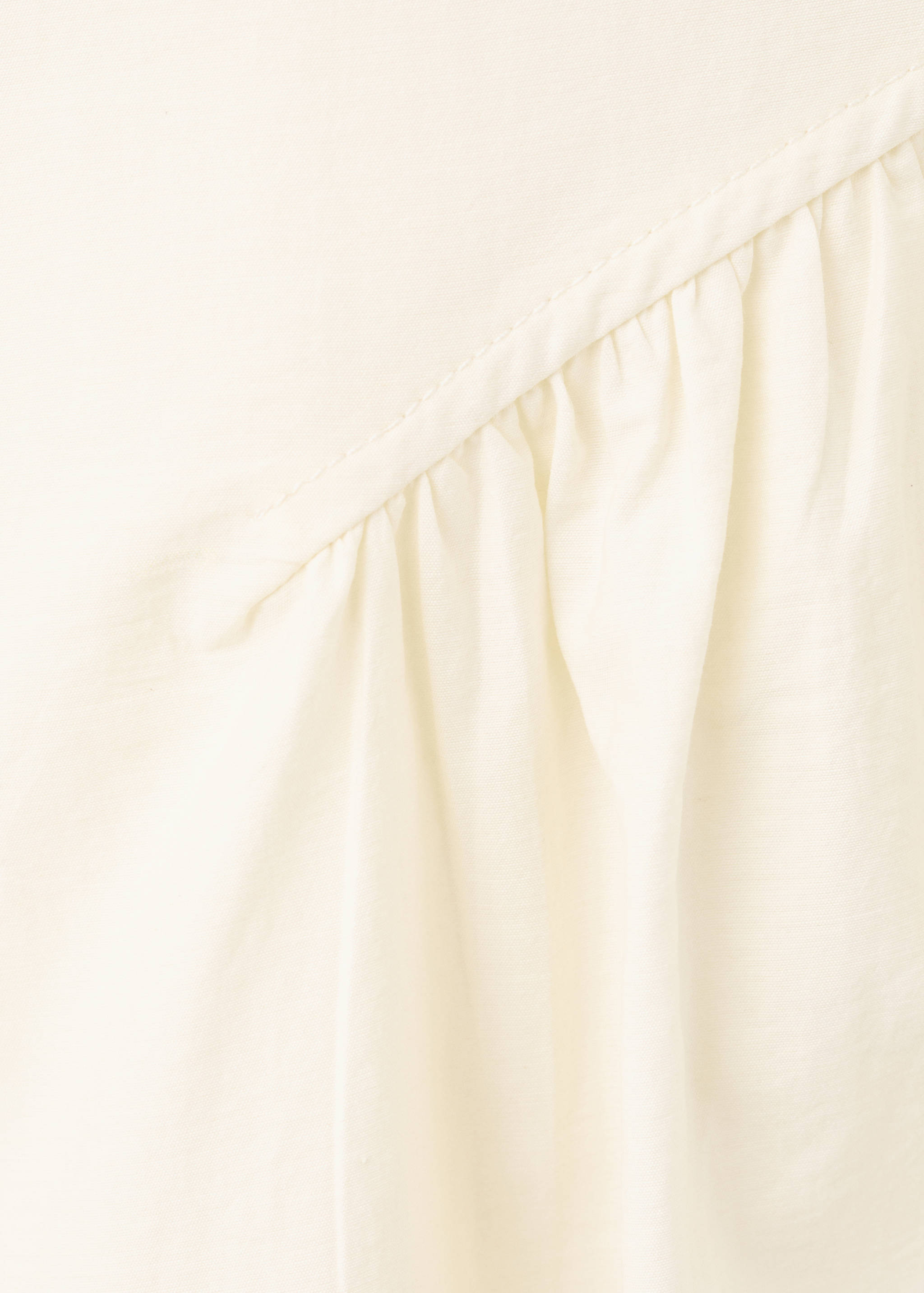 Vestido midi evasé com franzidos - Pormenor do artigo 0