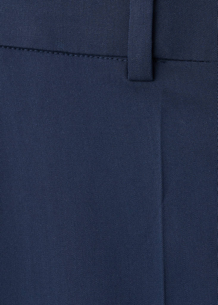 Straight low-rise suit trousers — Blue