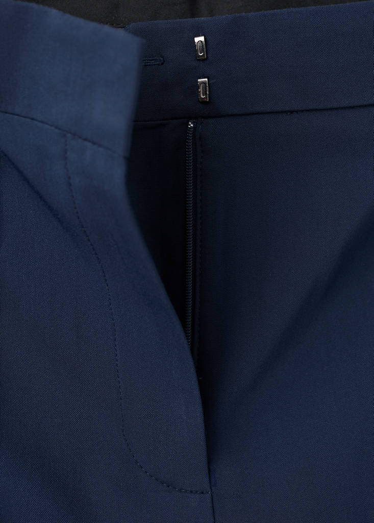 Straight low-rise suit trousers — Blue