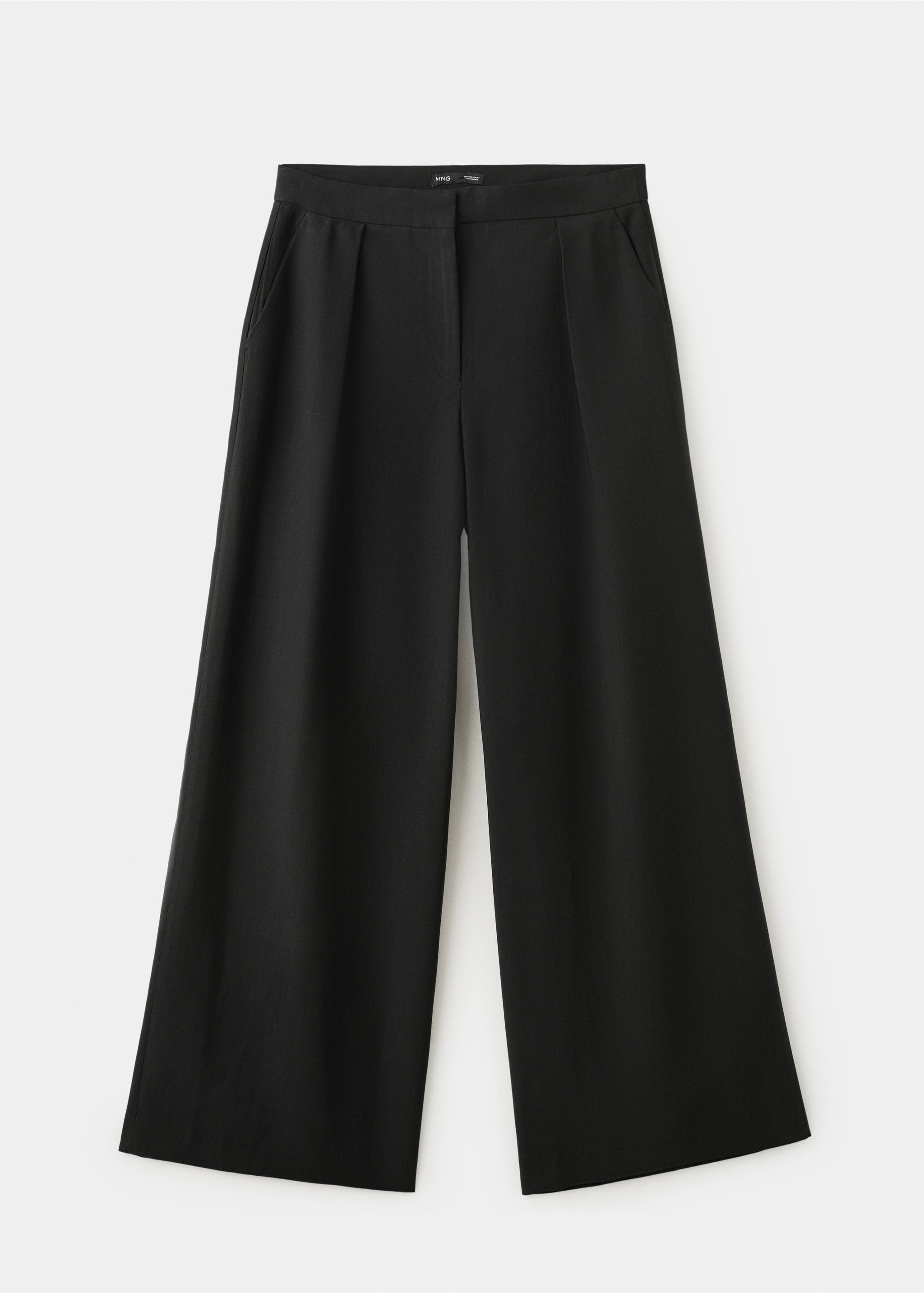 Pantalón recto lyocell - Artículo sin modelo, Negro. Ref: 27027807-00.