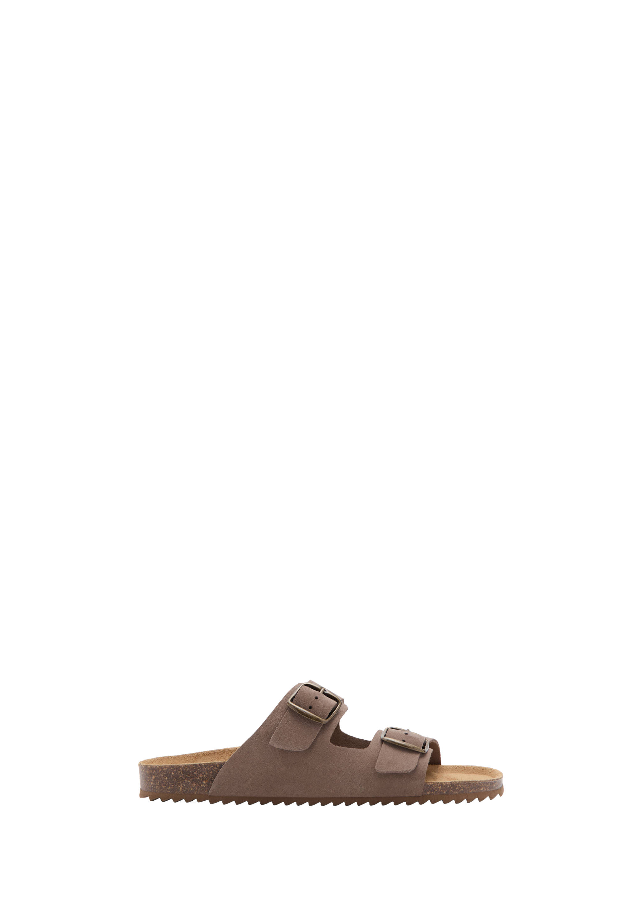 Buckle leather sandals - Details of the article 0, Medium Brown. Ref: 27027894-00.