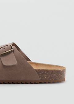 Buckle leather sandals — Medium Brown 4