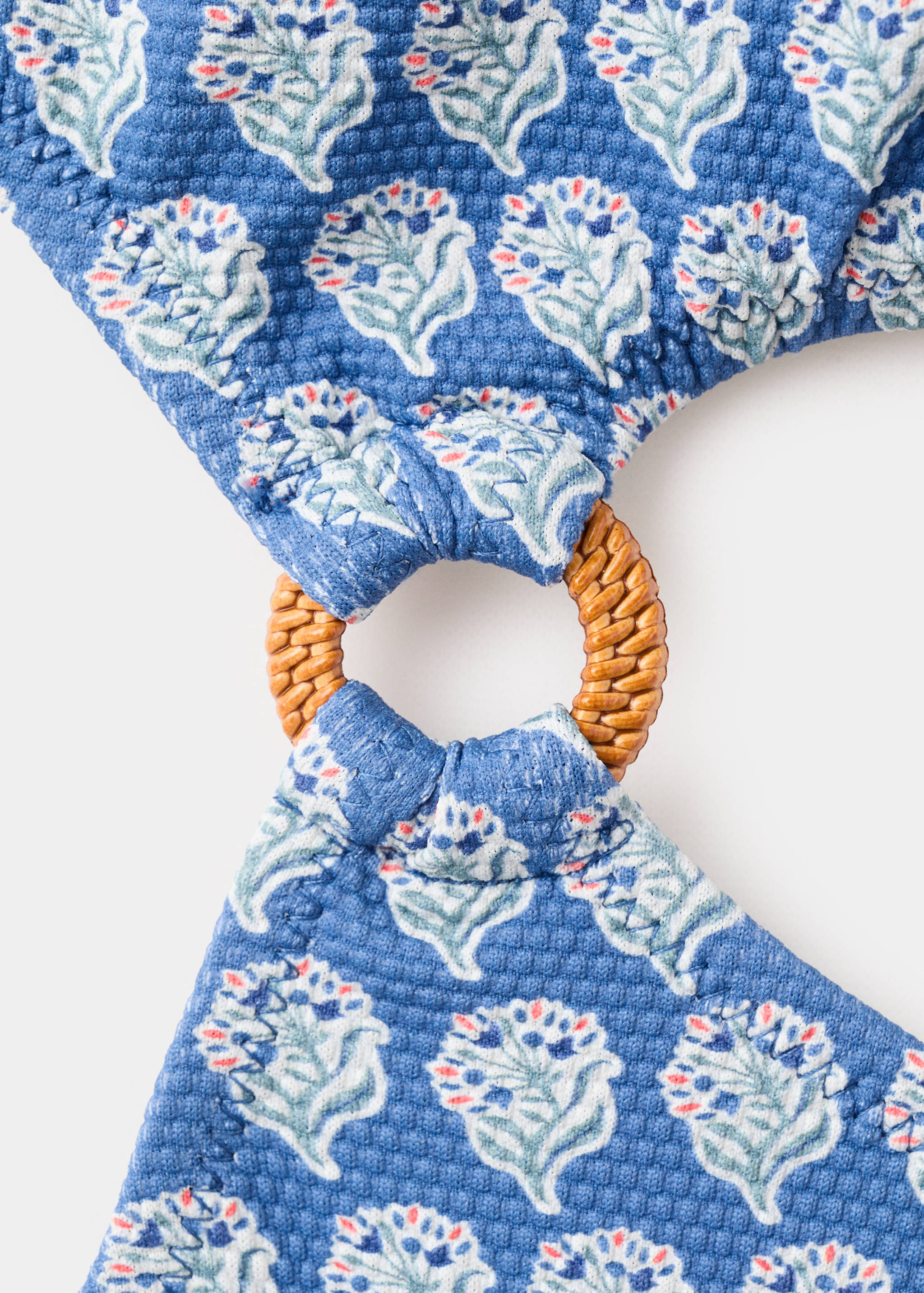 Asymmetrical-print swimsuit - Details of the article 8