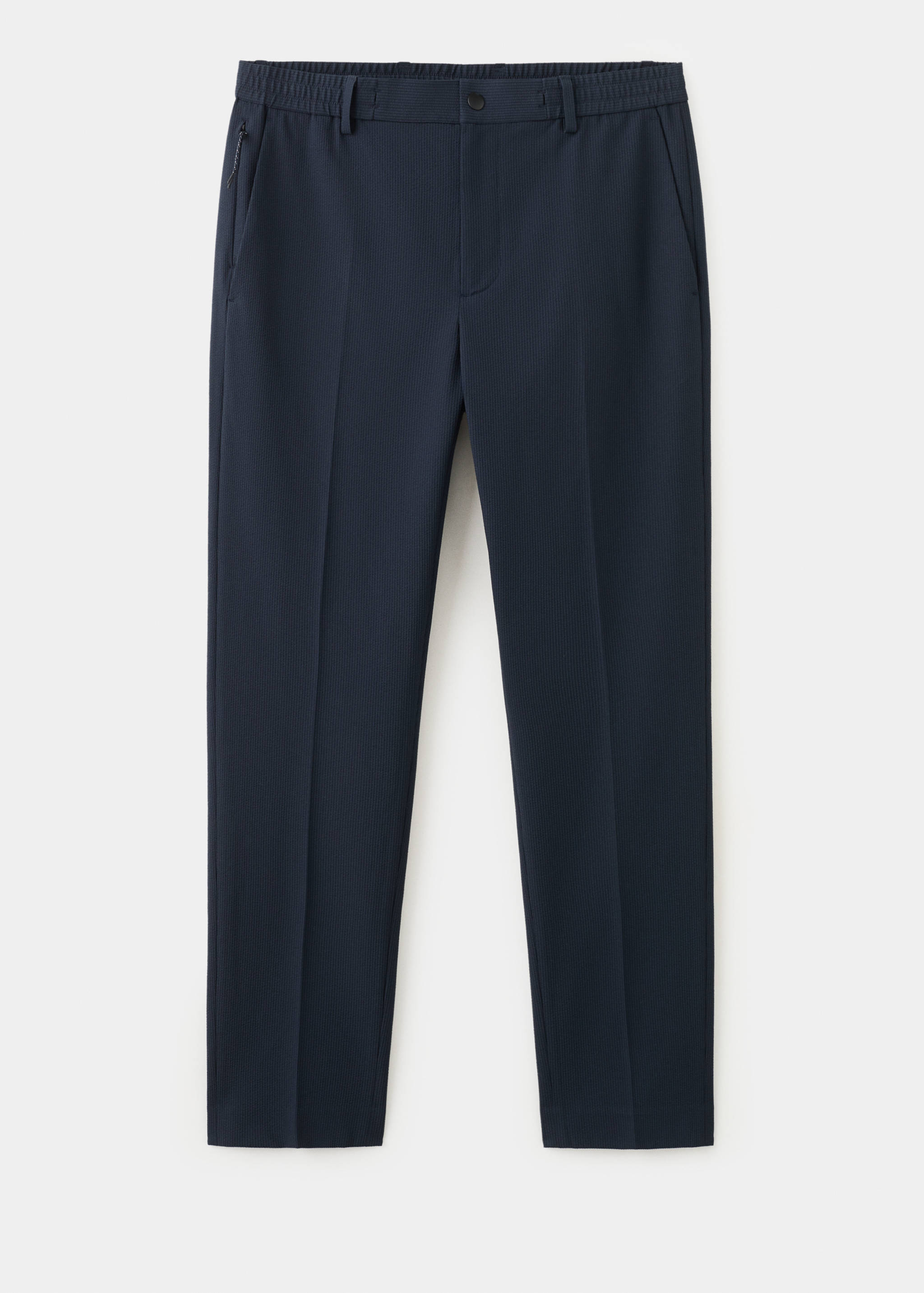 بنطلون من القماش المطاطي بقصة ضيقة - منتج دون نموذج