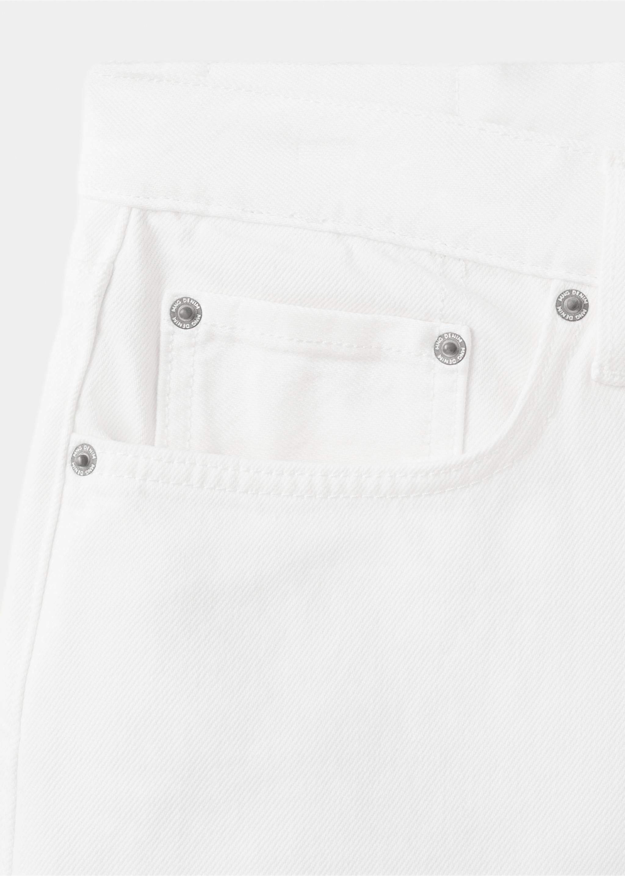 Straight-fit denim bermuda shorts - Details of the article 8, Off White. Ref: 27027899-00.