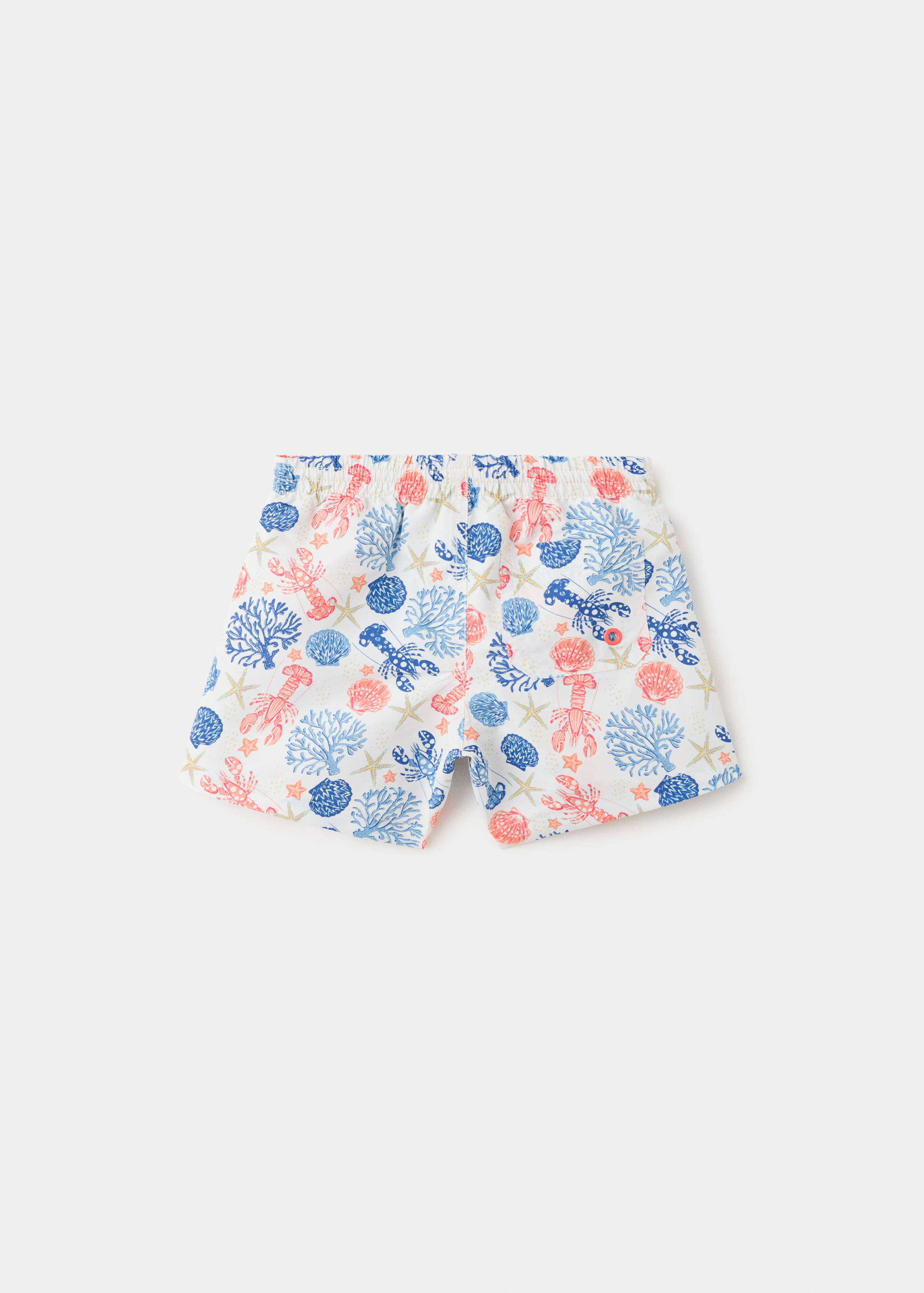 Marine-print swimsuit - Reverse of the article