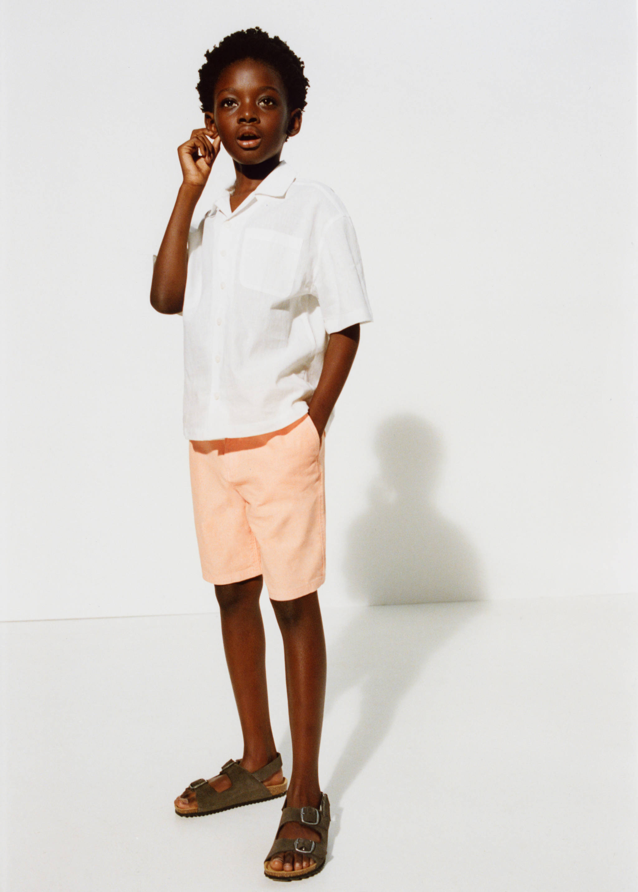 شورتات مزيج قطن وكتان - تفاصيل المنتج 5