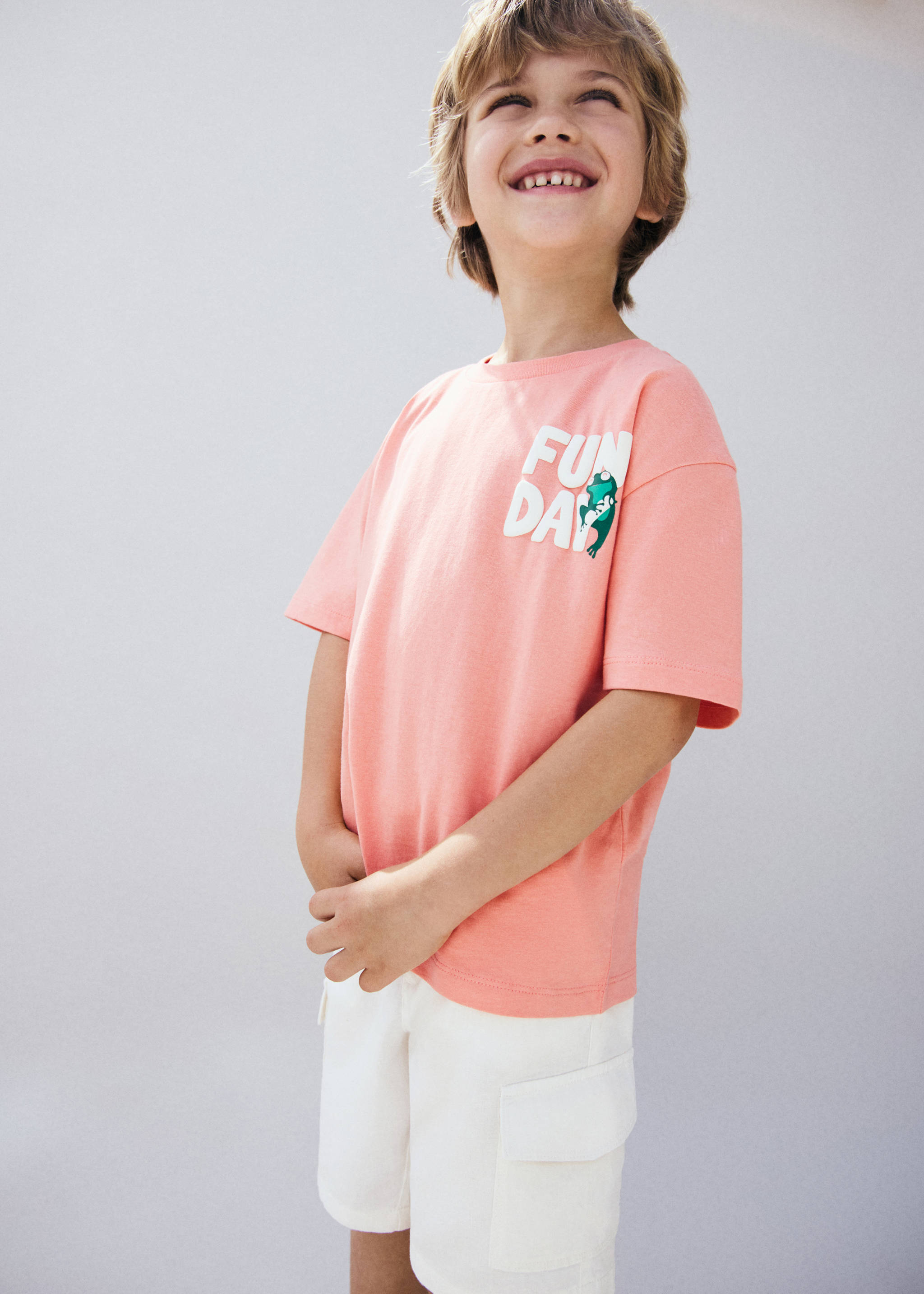 Cotton linen cargo shorts - General plane