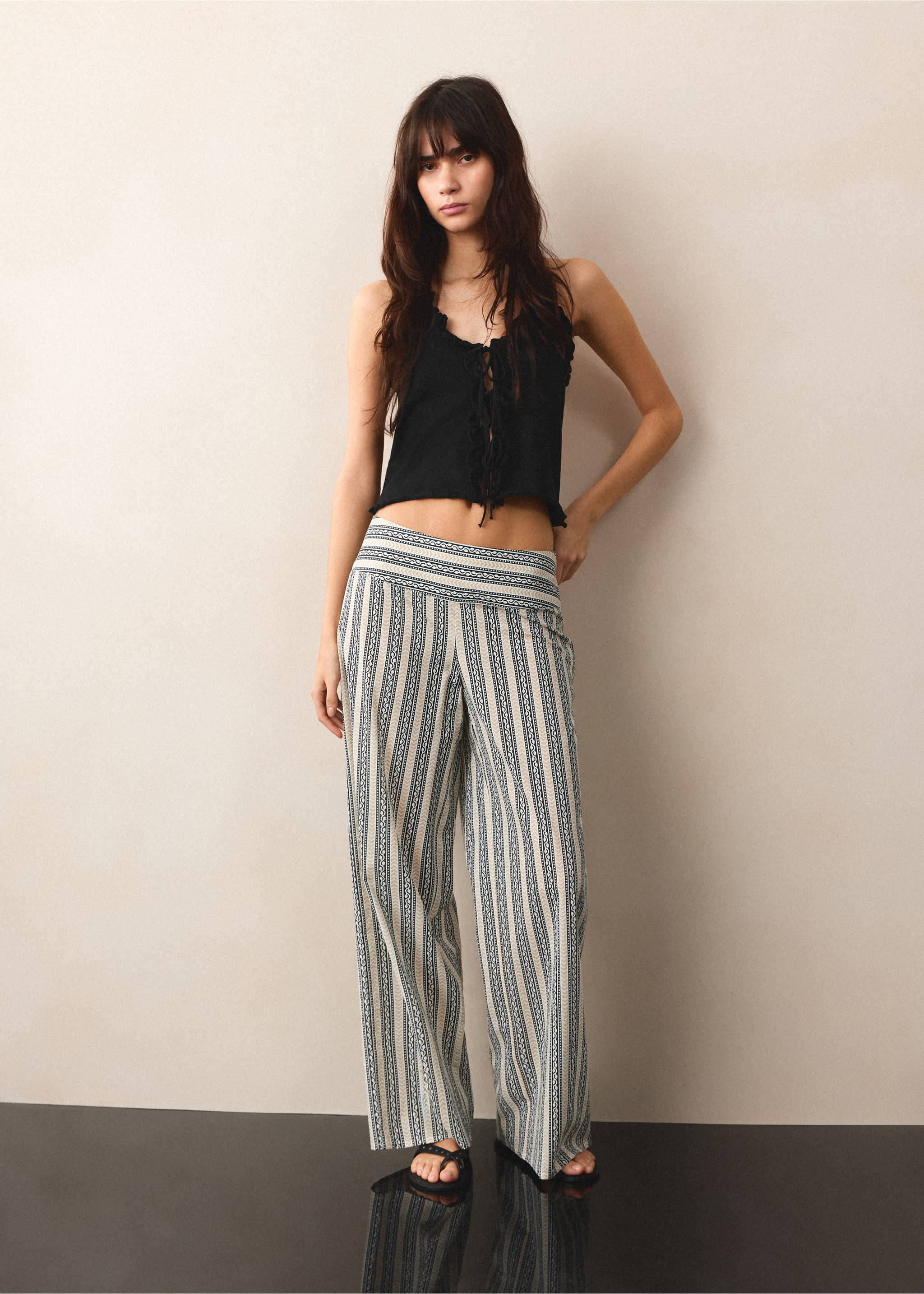 Top punt llaços - Pla general, Negre. Ref: 27027911-00.