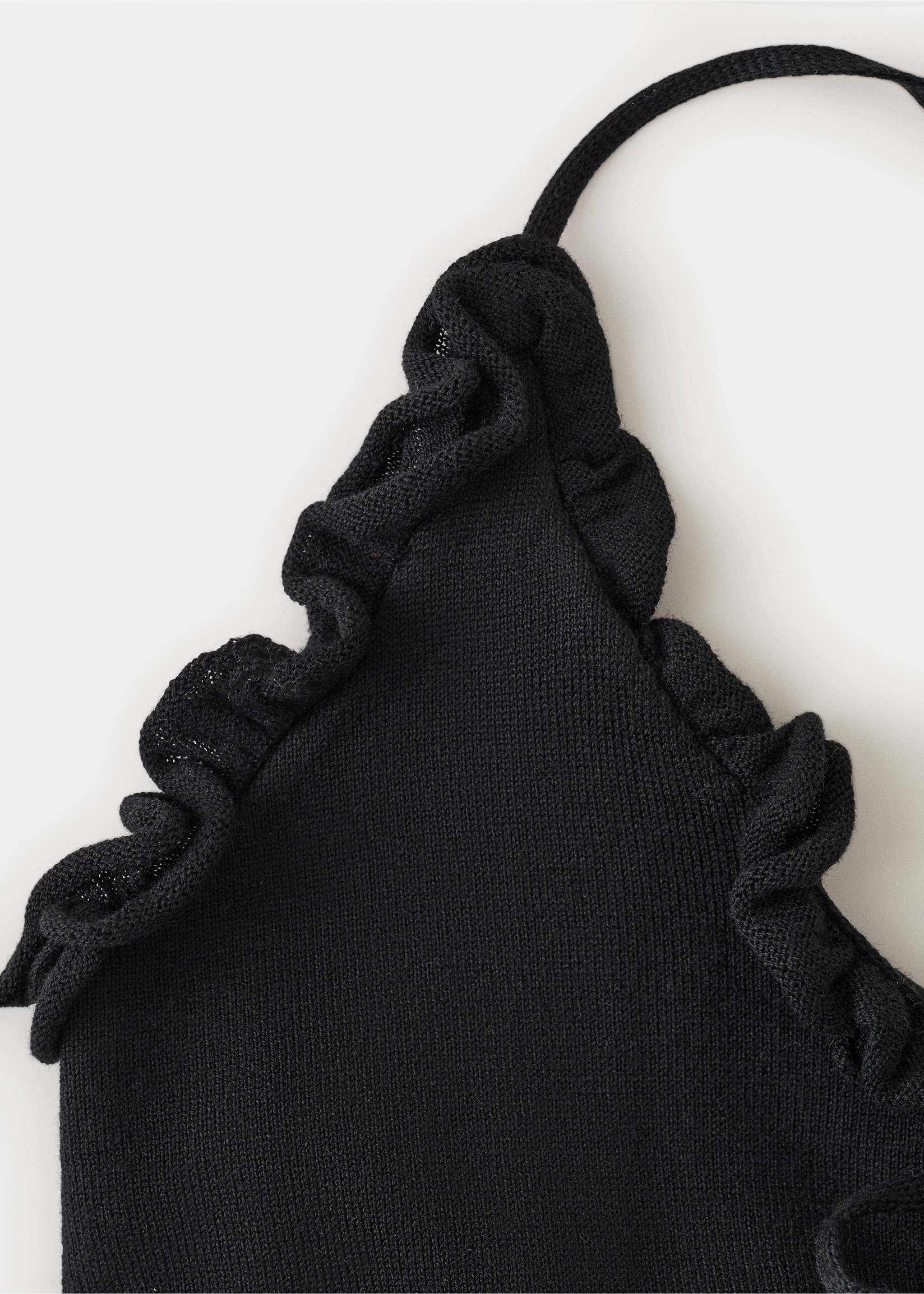 Bows knit top - Details of the article 8, Black. Ref: 27027911-00.