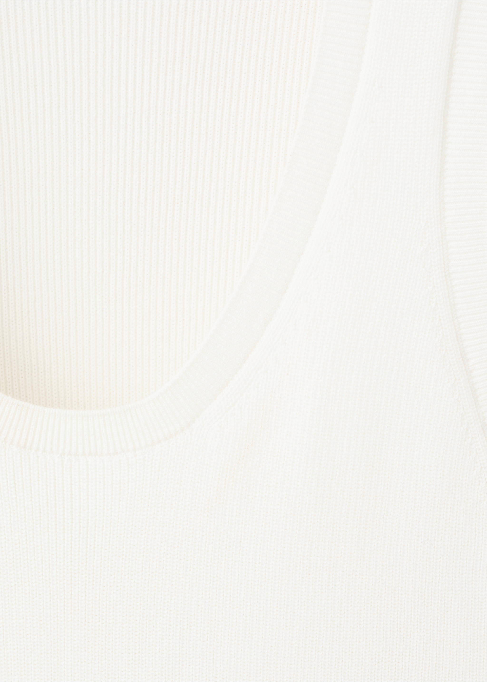 Slim-fit cotton tank top - Details of the article 8, Off White. Ref: 27027915-00.