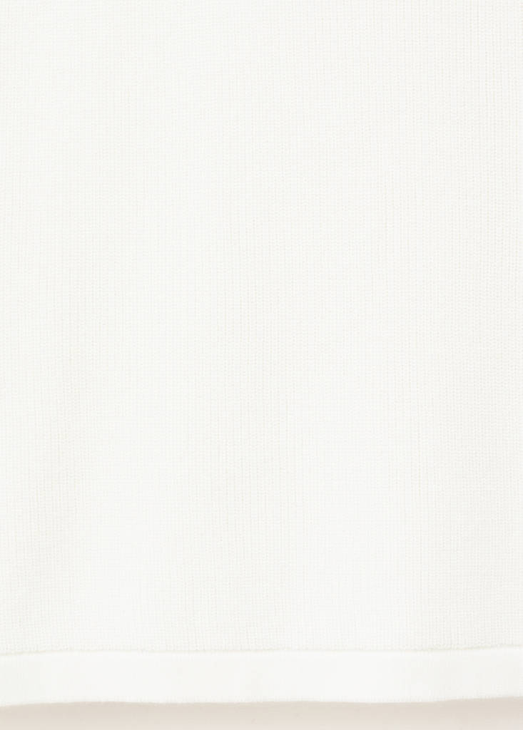 Slim fit ribbed tank top — Off White