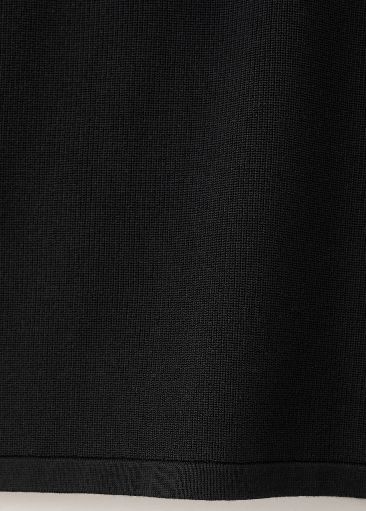 Slim fit ribbed tank top — Black