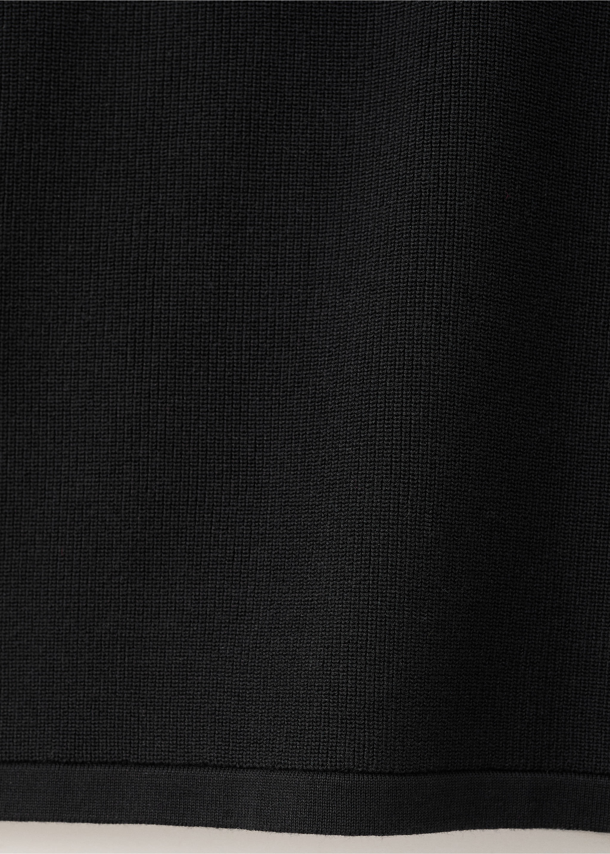 Slim-fit cotton tank top - Details of the article 0, Black. Ref: 27027915-00.